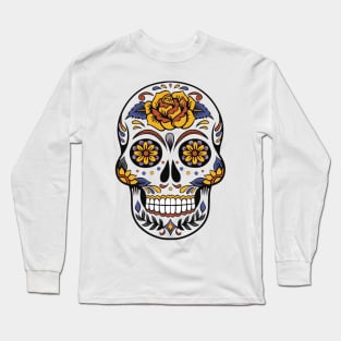 flower skull Long Sleeve T-Shirt